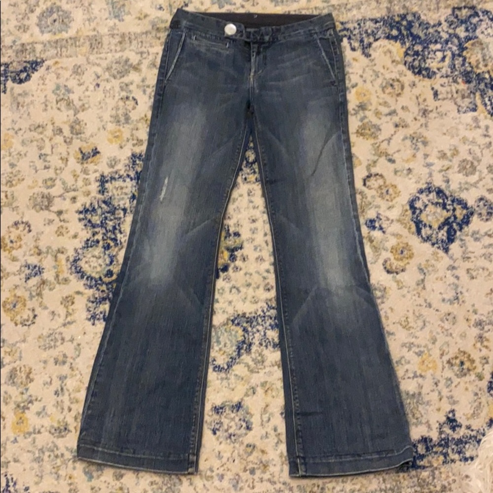 7 For All Mankind Women's Boot Cut Jeans in Faded Blue